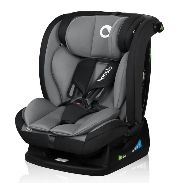 Automobilinė kėdutė Lionelo Izzy I-size 0-36 kg., Black grey
