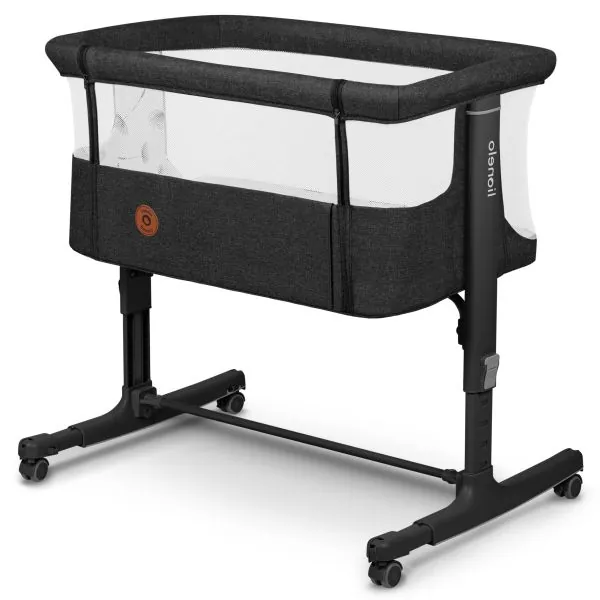 Bērnu gultiņa Lionelo Aurora 3in1, Pelēks grafīts