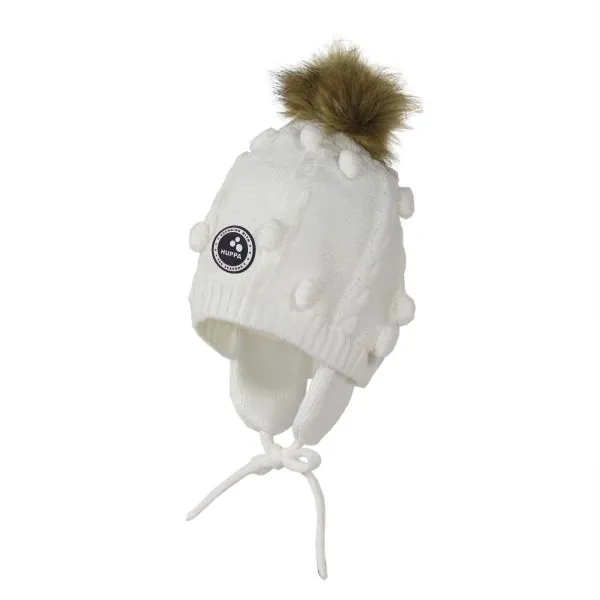 Huppa adīta cepure Macy, White, XXS