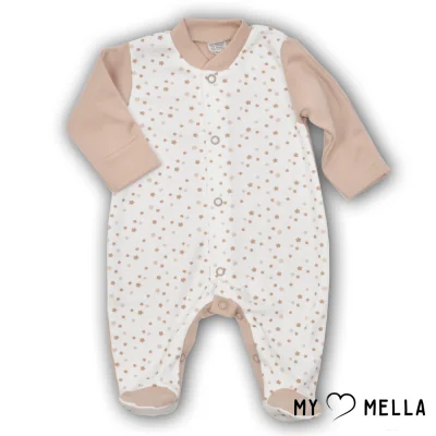 Kombinezons ar garām piedurknēm "Stars", brūngans, 56, 62cm.