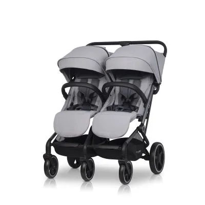 Ratiņi dvīņiem Easy go Echo, Cloudy gray