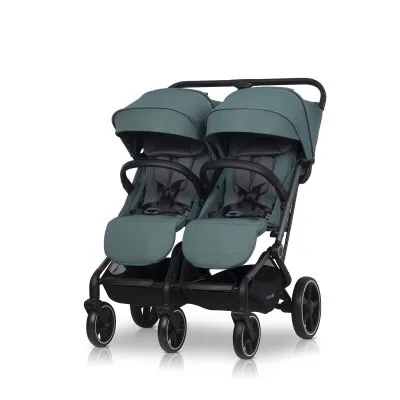 Ratiņi dvīņiem Easy go Echo, Sage green