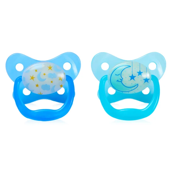 DR.BROWN'S knupīši PREVENT BUTTERFLY tumsā spīdoši 6-18 mēn., 2 gab.,