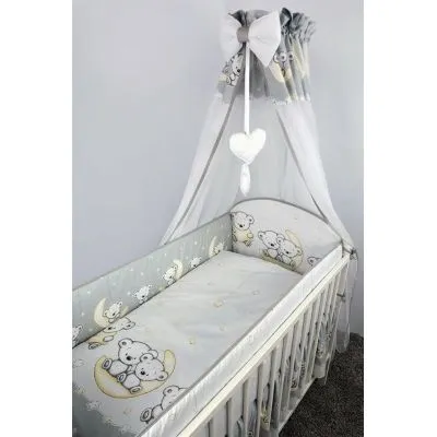 Ankras 6 daļu gultas veļas komplekts "Leon" Pelēks