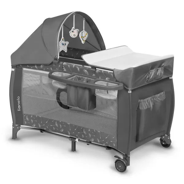 Maniežinė lovytė Lionelo Sven Plus, Grey concrete