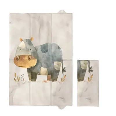 CebaBaby maināmais paklājiņš salokāms Hipopotams, 60x40 cm