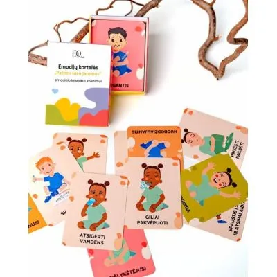 EQhub emocijų kortelės "Pažįstu savo jausmus"