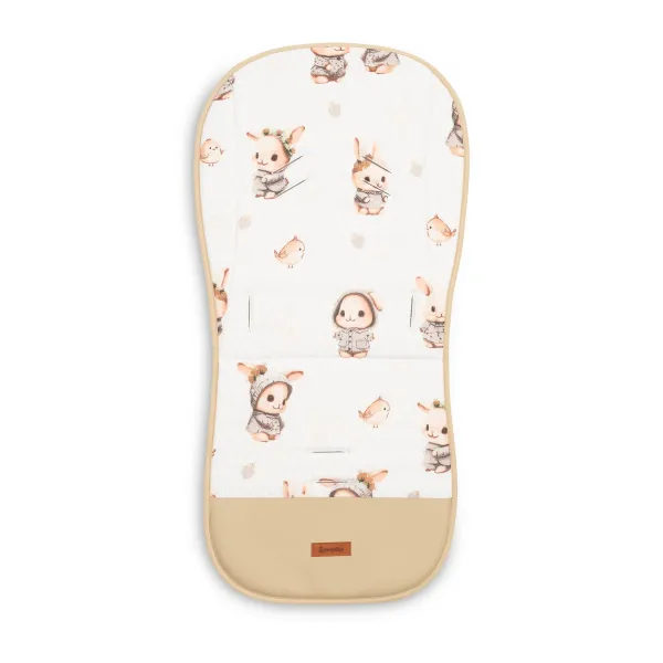 Sensillo muslininis įdėklas į vežimėlį, Zuikis, Smėlinė