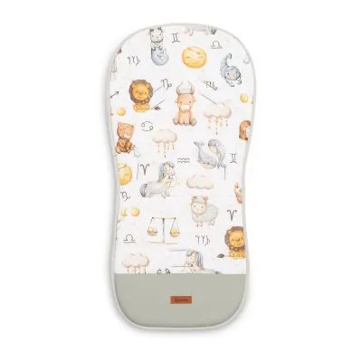 Sensillo muslininis įdėklas į vežimėlį, Zodiakai, Pilka