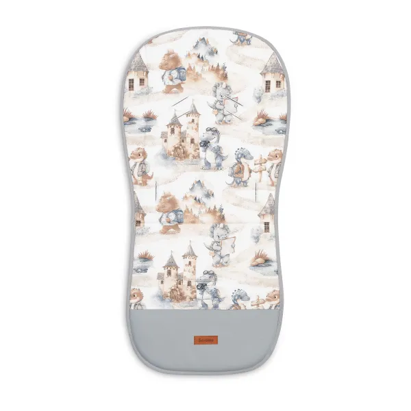 Sensillo muslīna ieliktnis ratiņiem, Pūķi, Pelēks