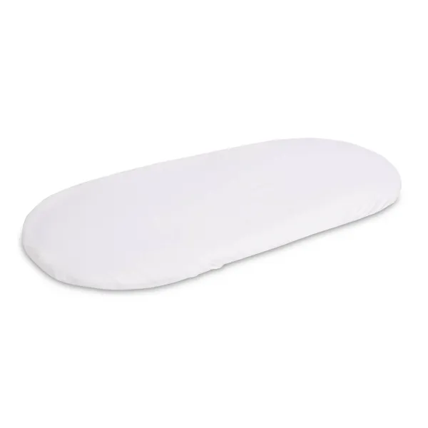 Sensillo šūpuļa palags ar gumiju 90x40 cm. Balta