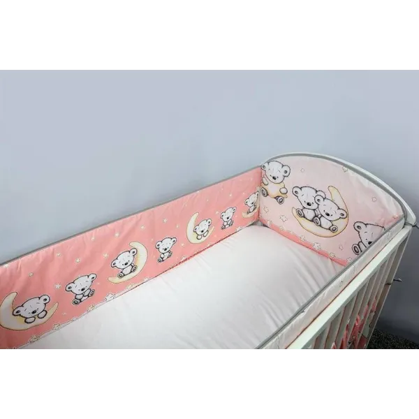 Ankras 360 cm. apsaugėlės lovytei Leon, Pink