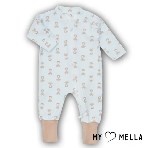 Kombinezonas su užtrauktuku Fox, 56-62 cm., Melsva