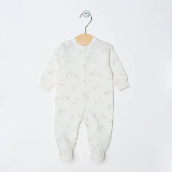 Vilaurita siltināts kokvilnas rāpulītis 1058 ,,Elio" 50, 56, 62 cm.