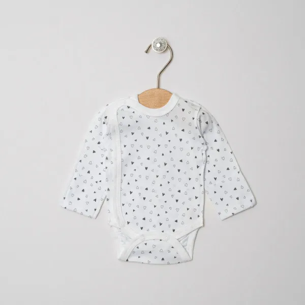 Vilaurita bodijs ar atgriezeniskām šuvēm 1017 "Sirsniņas", 56 cm.