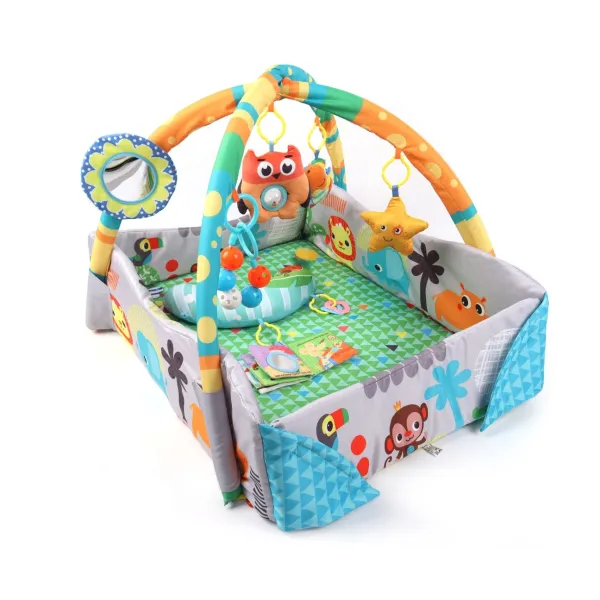 TinyMini attīstošais paklājiņš 4in1 Džungļi, JL628-1B