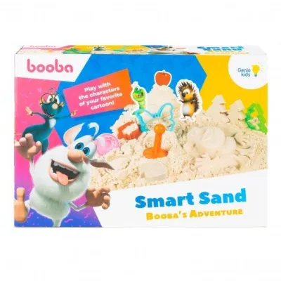 BOOBA kūrybinis rinkinys išmanusis smėlis 1 kg su smėliadėže