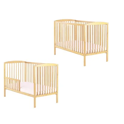 Gultiņa ar noņemamu sānu Drewex Bianco Delux, priede