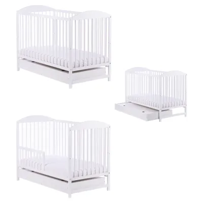 Lovytė ar noņemamu sānu Drewex Petit Fox, balta