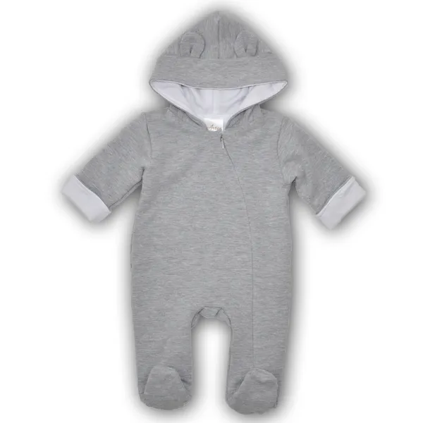Siltināts kombinezons zīdaiņiem, Pelēks, 62 cm.