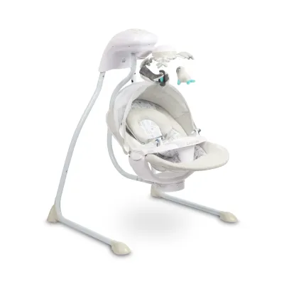 Caretero Raffi bērnu šūpoles, gaiši pelēkas