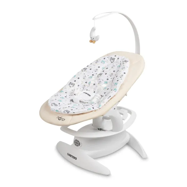 Caretero elektriskais šūpuļkrēsls 2in1 Noco, bēšs