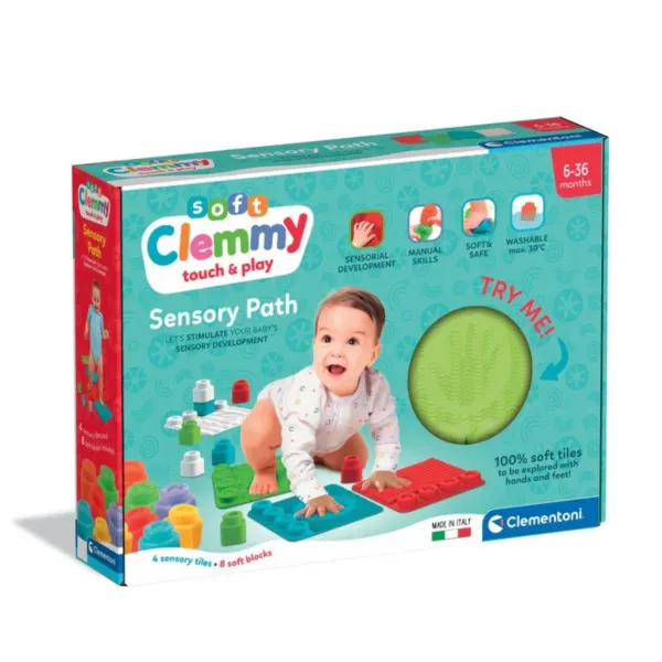 Clementoni sensorie paklājiņi ar mīkstām klucīšiem Clemmy, 17352