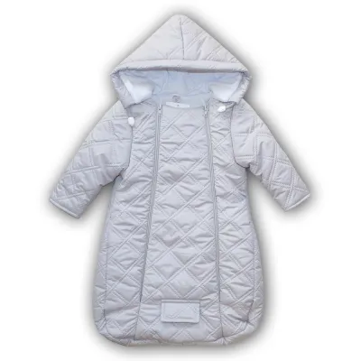 Neperpučiamas vokelis/kombinezonas kūdikiams, Pilkas, 62 cm.