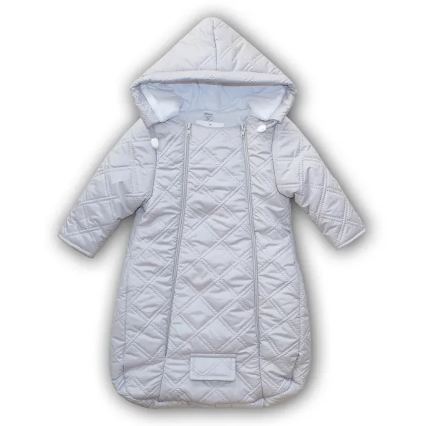 Neperpučamais aploksne/kombinezons zīdaiņiem, Pelēks, 62 cm.