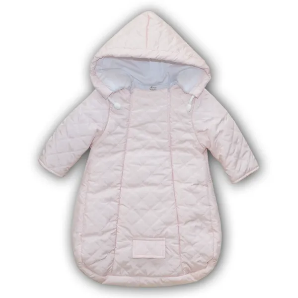 Neperpučamais aploksnītis/kombinezons zīdaiņiem, Rozā, 62 cm.