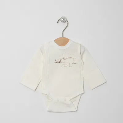 Vilaurita siltināts kokvilnas bodijs 1002 "Paolo", 56, 62 cm.