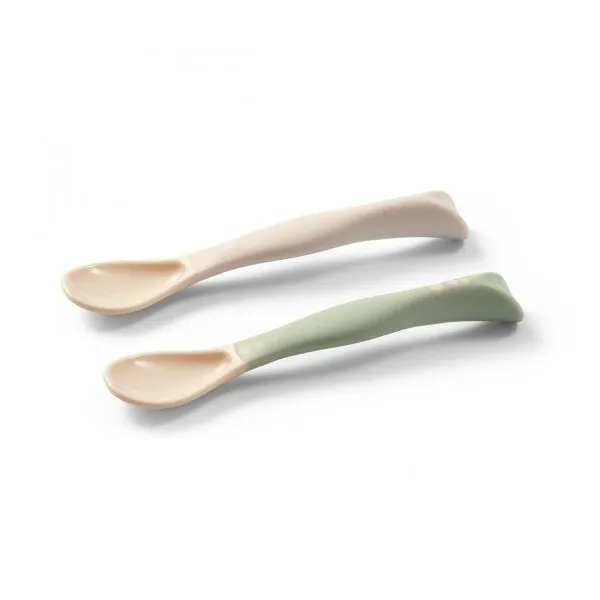 Babyono šaukšteliai lankstūs 2 vnt. nuo 6 mėn. kreminė/žalia, 1066/07