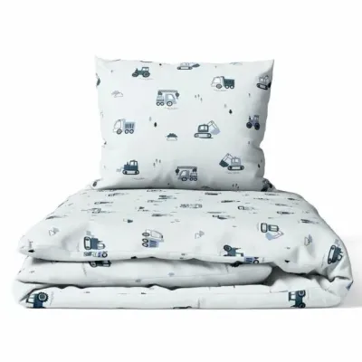 135/100 cm. Ankras 2 daļu gultas veļas komplekts "Ekskavators"