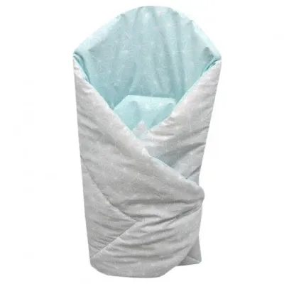 Ankras vokelis 80/80 cm., "Rombai", pelēki piparmētru