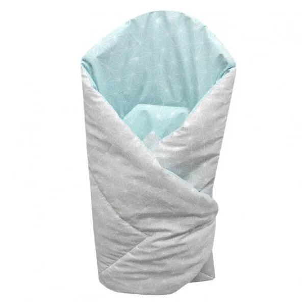 Ankras vokelis 80/80 cm., "Rombai", pelēki piparmētru