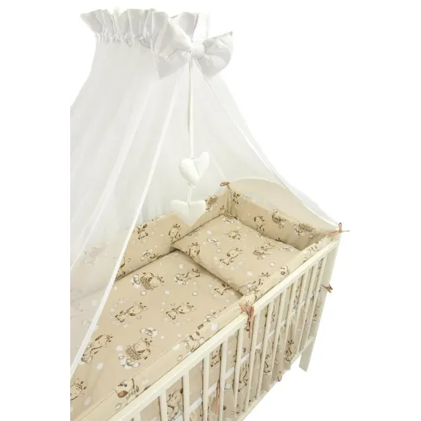 Ankras 6 dalių patalynės komplektas "Žirafa", Ruda