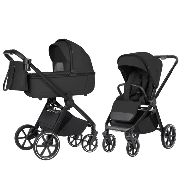 2in1 rati Carrello Omega Deluxe, Denim melns