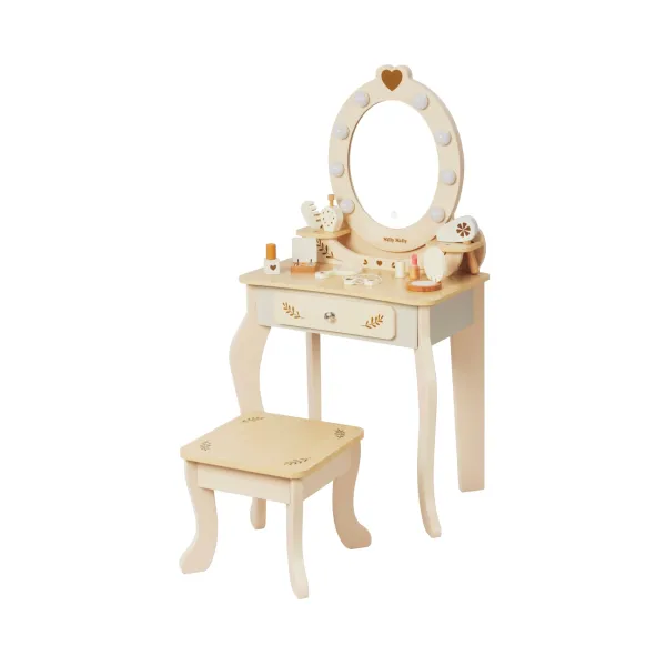 Milly Mally elegants kosmētikas galdiņš Elly, Natural
