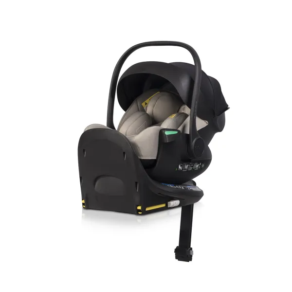 Pagriežams, guļus stāvoklī autokrēsliņš ar isofix bāzi Easy go Buz Pro Xtd I-size 0-13, Taupe