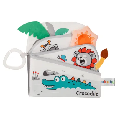 Akuku edukacinė minkšta knygelė Zoo, A0704