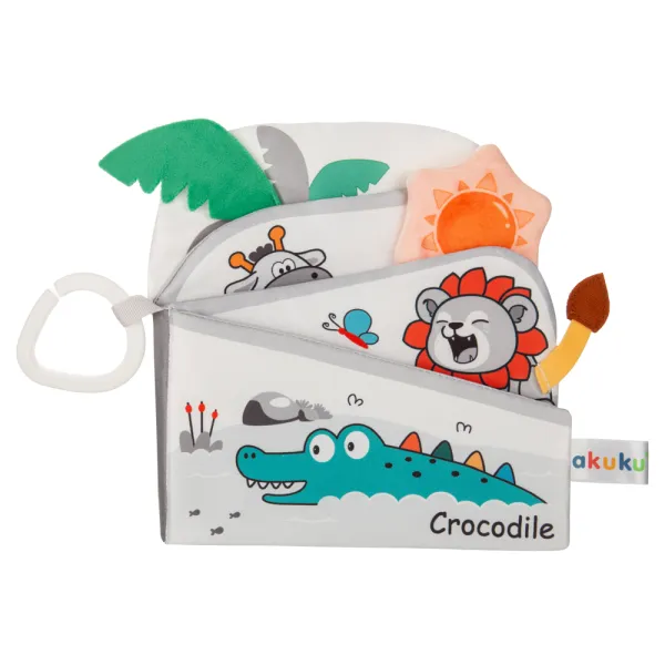 Akuku edukacinė minkšta knygelė Zoo, A0704