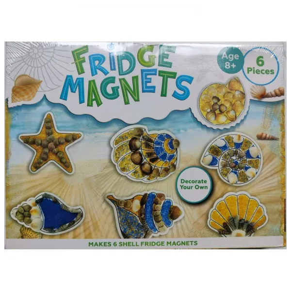 Shells ledusskapja magnētu radošais komplekts, gliemežvāki