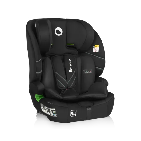 Autokėdutė Lionelo Levi Fix I-size sofix 9-36 kg., Black carbon