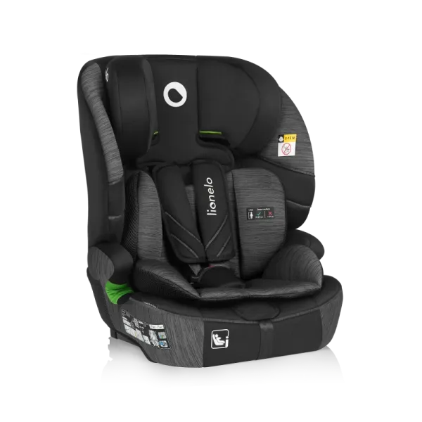 Autokrēsls Lionelo Levi Fix I-size sofix 9-36 kg, Pelēks akmens