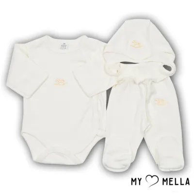 Naujagimio kraitelis trijų dalių , gelsvas, 56 cm.