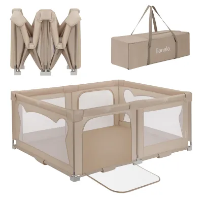 Lionelo žaidimų maniežas Florence Easy Fold, beige sand