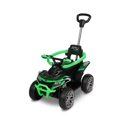 Paspiriama mašinėlė su stumimo rankena Toyz Movix, green