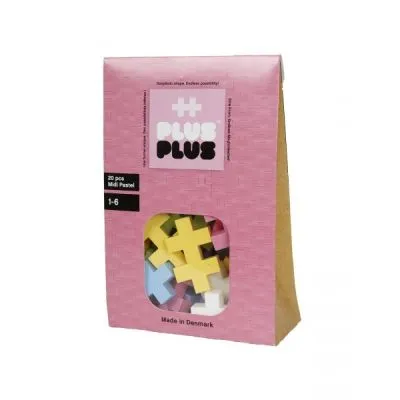 Plus Plus konstruktors Midi Pastel 20