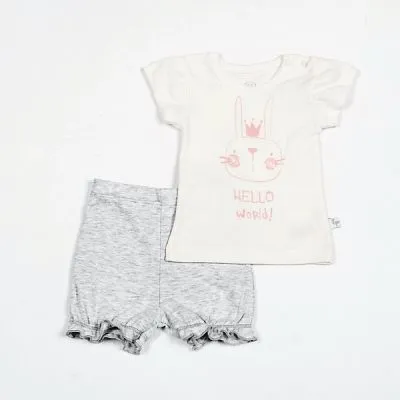 Flamingo komplektukas su šortukais - mergaitei. 