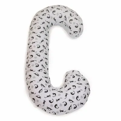 CebaBaby maitinimo pagalvė dżersej, DUO 300x30cm, katės